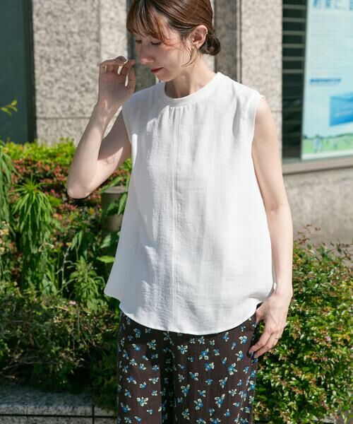 URBAN RESEARCH ITEMS / アーバンリサーチ アイテムズ Tシャツ | ジョーゼットノースリーブトップス | 詳細14