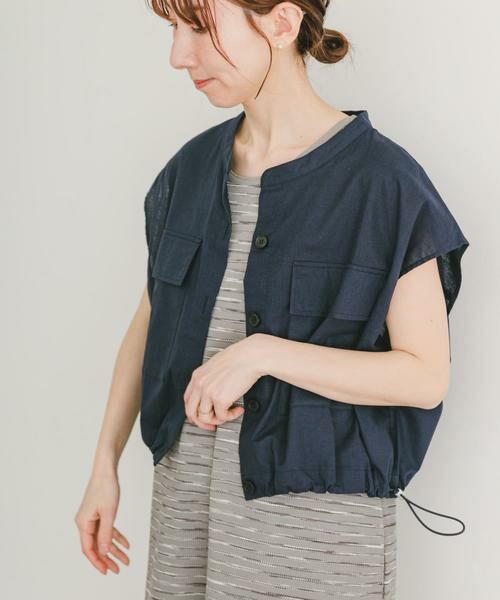 URBAN RESEARCH ITEMS / アーバンリサーチ アイテムズ シャツ・ブラウス | リネンミックスドロストポケットシャツ | 詳細10