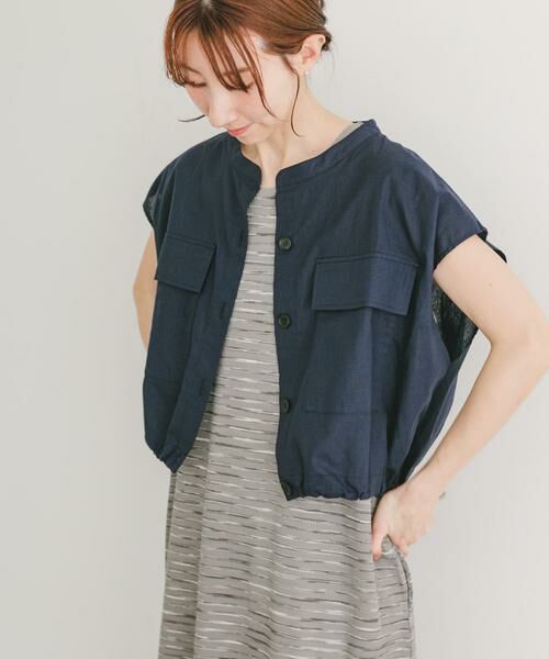 URBAN RESEARCH ITEMS / アーバンリサーチ アイテムズ シャツ・ブラウス | リネンミックスドロストポケットシャツ | 詳細11