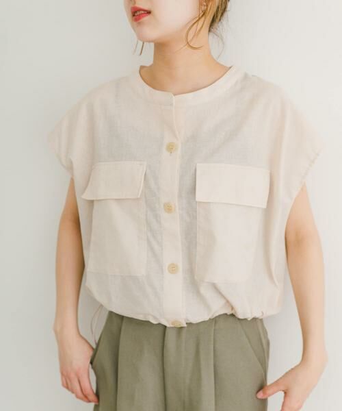 URBAN RESEARCH ITEMS / アーバンリサーチ アイテムズ シャツ・ブラウス | リネンミックスドロストポケットシャツ | 詳細21