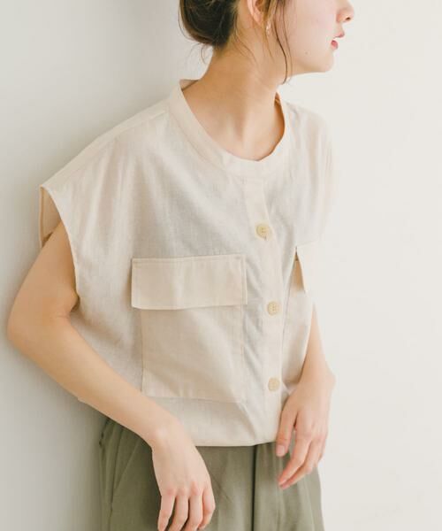 URBAN RESEARCH ITEMS / アーバンリサーチ アイテムズ シャツ・ブラウス | リネンミックスドロストポケットシャツ | 詳細22