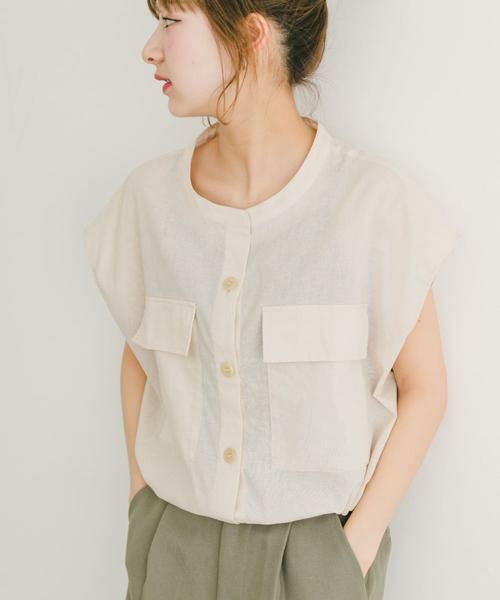 URBAN RESEARCH ITEMS / アーバンリサーチ アイテムズ シャツ・ブラウス | リネンミックスドロストポケットシャツ | 詳細23