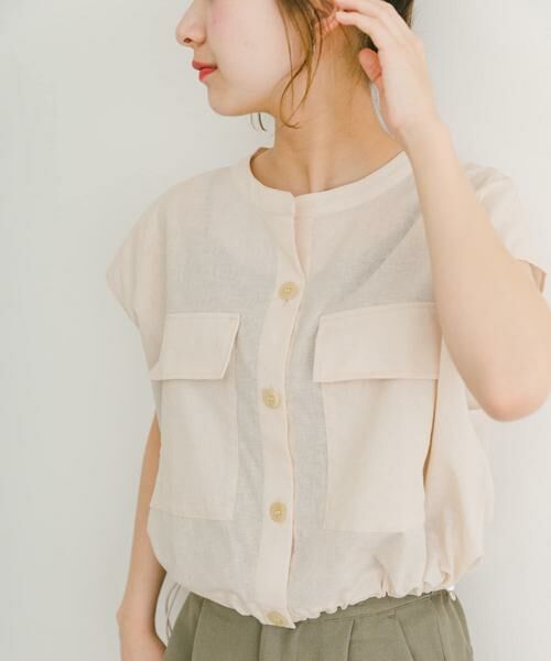 URBAN RESEARCH ITEMS / アーバンリサーチ アイテムズ シャツ・ブラウス | リネンミックスドロストポケットシャツ | 詳細24