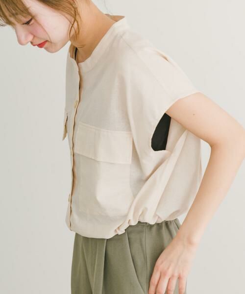 URBAN RESEARCH ITEMS / アーバンリサーチ アイテムズ シャツ・ブラウス | リネンミックスドロストポケットシャツ | 詳細25