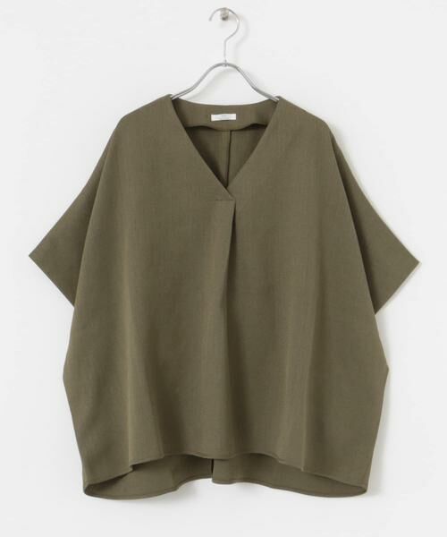 URBAN RESEARCH ITEMS / アーバンリサーチ アイテムズ Tシャツ | リネンライクVネックプルオーバー | 詳細5