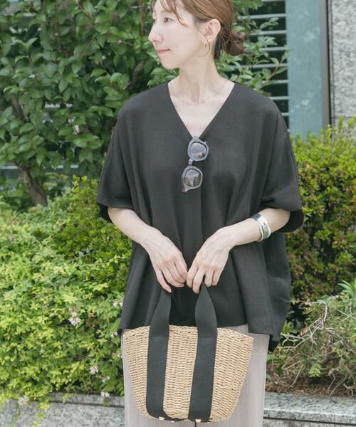 URBAN RESEARCH ITEMS / アーバンリサーチ アイテムズ Tシャツ | リネンライクVネックプルオーバー | 詳細7