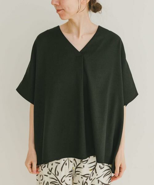 URBAN RESEARCH ITEMS / アーバンリサーチ アイテムズ Tシャツ | リネンライクVネックプルオーバー | 詳細11