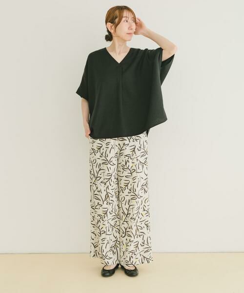 URBAN RESEARCH ITEMS / アーバンリサーチ アイテムズ Tシャツ | リネンライクVネックプルオーバー | 詳細13