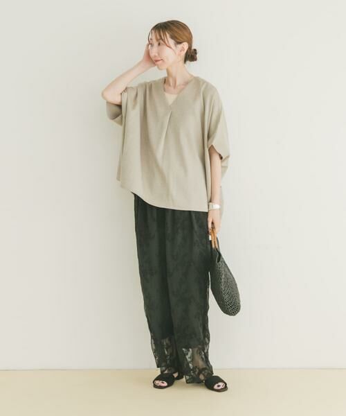 URBAN RESEARCH ITEMS / アーバンリサーチ アイテムズ Tシャツ | リネンライクVネックプルオーバー | 詳細22