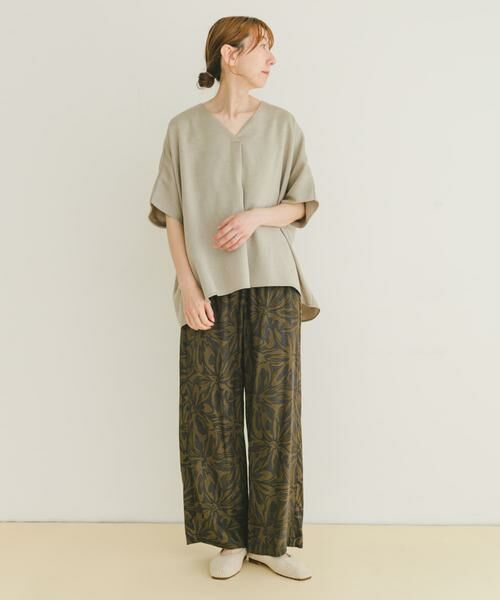 URBAN RESEARCH ITEMS / アーバンリサーチ アイテムズ Tシャツ | リネンライクVネックプルオーバー | 詳細24