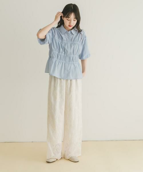 URBAN RESEARCH ITEMS / アーバンリサーチ アイテムズ シャツ・ブラウス | シャーリングハーフスリーブブラウス | 詳細5