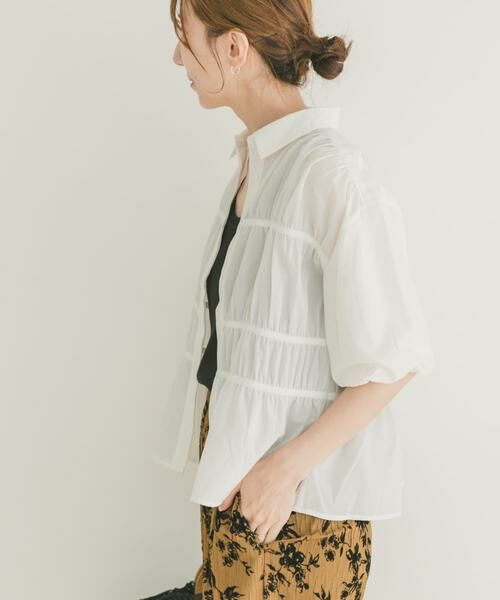 URBAN RESEARCH ITEMS / アーバンリサーチ アイテムズ シャツ・ブラウス | シャーリングハーフスリーブブラウス | 詳細11