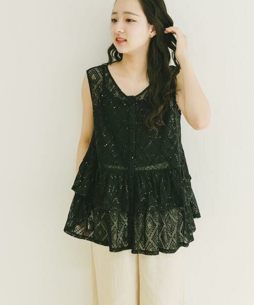 URBAN RESEARCH ITEMS / アーバンリサーチ アイテムズ その他トップス | シアースパンコールペプラムトップス | 詳細2