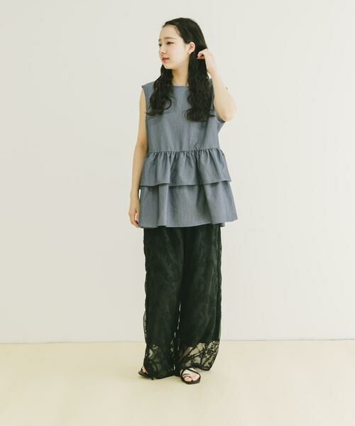 URBAN RESEARCH ITEMS / アーバンリサーチ アイテムズ シャツ・ブラウス | ティアードノースリブラウス | 詳細3