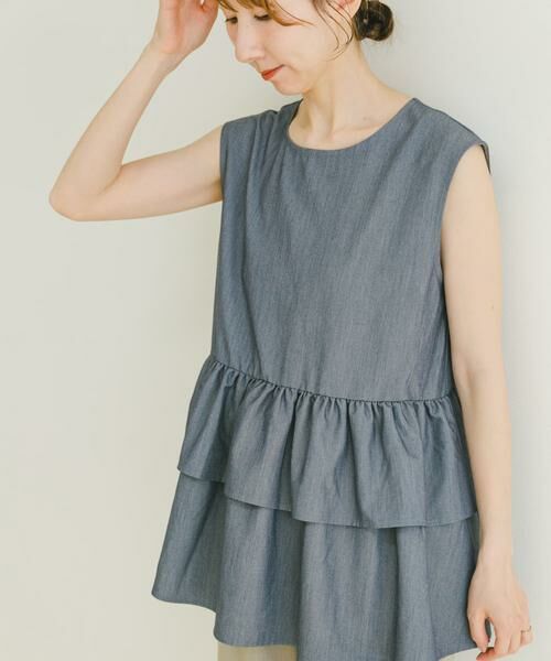 URBAN RESEARCH ITEMS / アーバンリサーチ アイテムズ シャツ・ブラウス | ティアードノースリブラウス | 詳細4