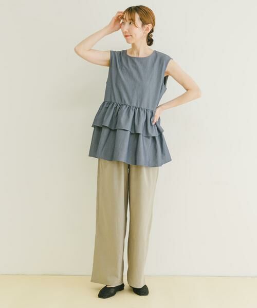 URBAN RESEARCH ITEMS / アーバンリサーチ アイテムズ シャツ・ブラウス | ティアードノースリブラウス | 詳細6