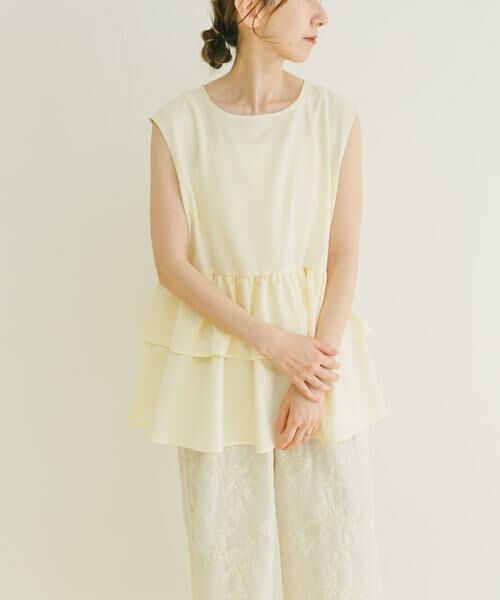 URBAN RESEARCH ITEMS / アーバンリサーチ アイテムズ シャツ・ブラウス | ティアードノースリブラウス | 詳細13