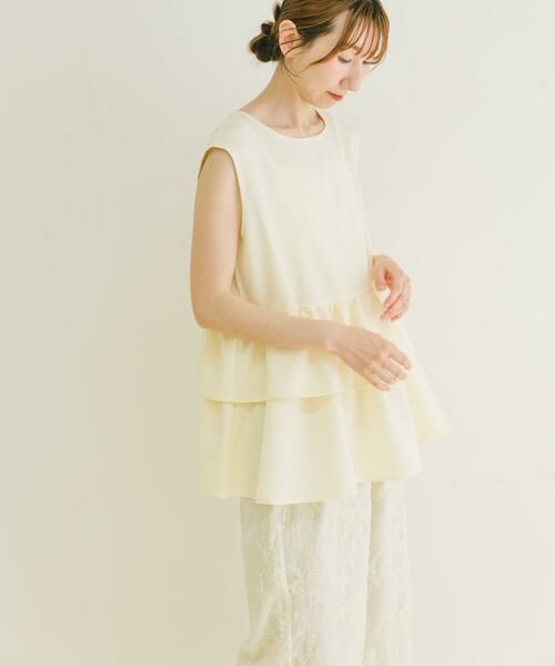 URBAN RESEARCH ITEMS / アーバンリサーチ アイテムズ シャツ・ブラウス | ティアードノースリブラウス | 詳細14