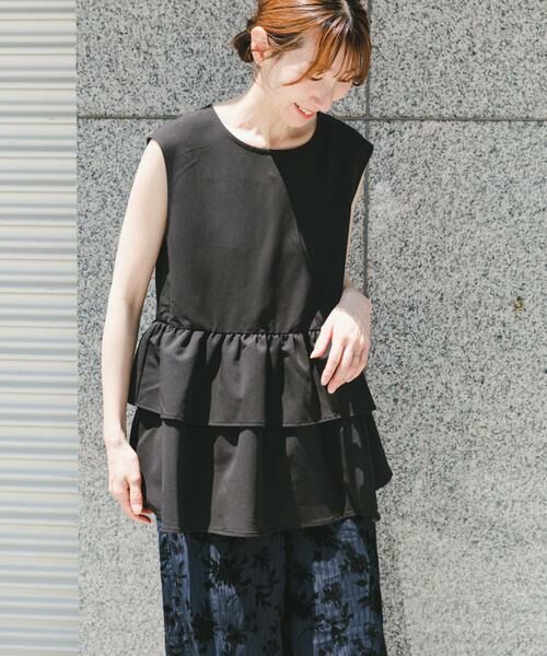 URBAN RESEARCH ITEMS / アーバンリサーチ アイテムズ シャツ・ブラウス | ティアードノースリブラウス | 詳細19