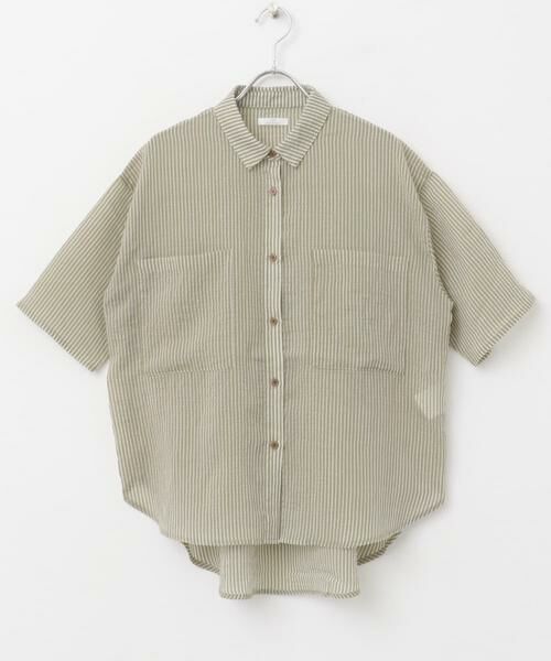URBAN RESEARCH ITEMS / アーバンリサーチ アイテムズ シャツ・ブラウス | シアーストライプハンソデシャツ | 詳細14