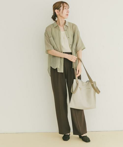 URBAN RESEARCH ITEMS / アーバンリサーチ アイテムズ シャツ・ブラウス | シアーストライプハンソデシャツ | 詳細4