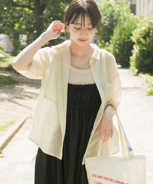 URBAN RESEARCH ITEMS / アーバンリサーチ アイテムズ シャツ・ブラウス | シアーストライプハンソデシャツ | 詳細25