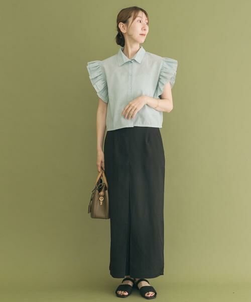 URBAN RESEARCH ITEMS / アーバンリサーチ アイテムズ シャツ・ブラウス | フリルリネンショートブラウス | 詳細19