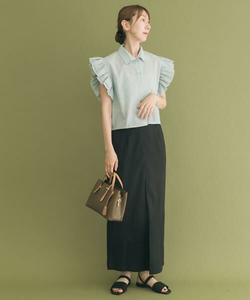 URBAN RESEARCH ITEMS / アーバンリサーチ アイテムズ シャツ・ブラウス | フリルリネンショートブラウス | 詳細20