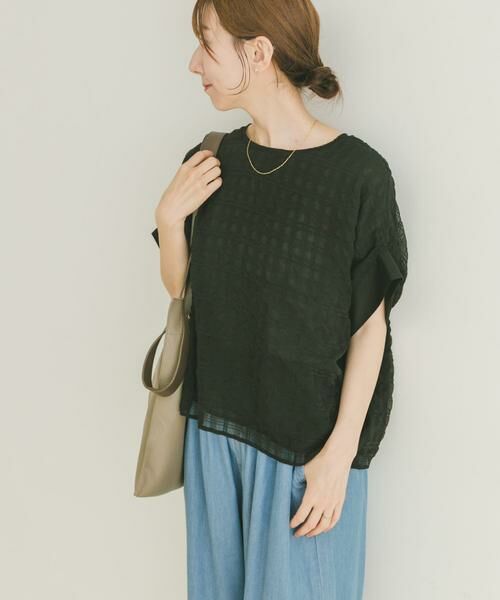 URBAN RESEARCH ITEMS / アーバンリサーチ アイテムズ シャツ・ブラウス | シアーチェックレイヤードブラウス | 詳細2