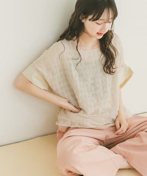 URBAN RESEARCH ITEMS / アーバンリサーチ アイテムズ シャツ・ブラウス | シアーチェックレイヤードブラウス | 詳細10