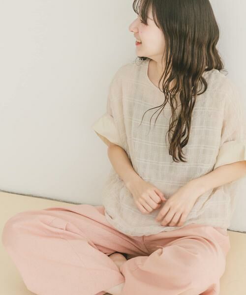 URBAN RESEARCH ITEMS / アーバンリサーチ アイテムズ シャツ・ブラウス | シアーチェックレイヤードブラウス | 詳細11