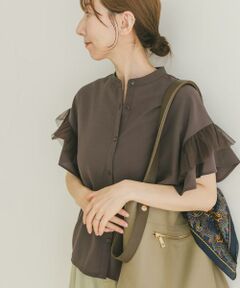 URBAN RESEARCH ITEMS / アーバンリサーチ アイテムズ シャツ・ブラウス | チュールドッキングフリルブラウス