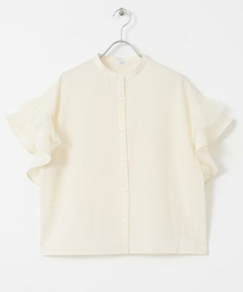 URBAN RESEARCH ITEMS / アーバンリサーチ アイテムズ シャツ・ブラウス | チュールドッキングフリルブラウス | 詳細8