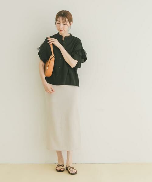 URBAN RESEARCH ITEMS / アーバンリサーチ アイテムズ シャツ・ブラウス | チュールドッキングフリルブラウス | 詳細16