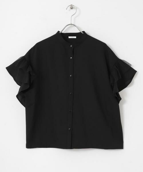 URBAN RESEARCH ITEMS / アーバンリサーチ アイテムズ シャツ・ブラウス | チュールドッキングフリルブラウス | 詳細21
