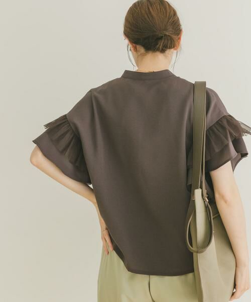 URBAN RESEARCH ITEMS / アーバンリサーチ アイテムズ シャツ・ブラウス | チュールドッキングフリルブラウス | 詳細26