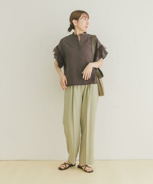 URBAN RESEARCH ITEMS / アーバンリサーチ アイテムズ シャツ・ブラウス | チュールドッキングフリルブラウス | 詳細27