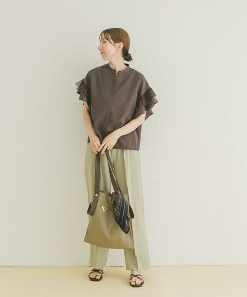 URBAN RESEARCH ITEMS / アーバンリサーチ アイテムズ シャツ・ブラウス | チュールドッキングフリルブラウス | 詳細28