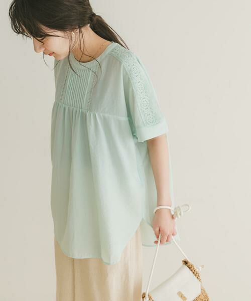 URBAN RESEARCH ITEMS / アーバンリサーチ アイテムズ シャツ・ブラウス | ピンタックレースブラウス | 詳細2