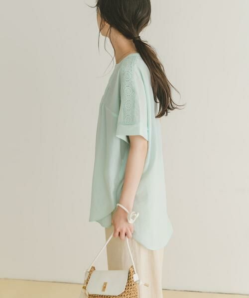 URBAN RESEARCH ITEMS / アーバンリサーチ アイテムズ シャツ・ブラウス | ピンタックレースブラウス | 詳細4