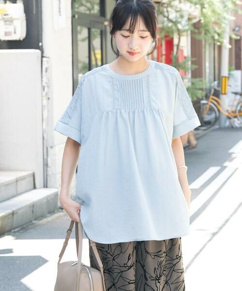 URBAN RESEARCH ITEMS / アーバンリサーチ アイテムズ シャツ・ブラウス | ピンタックレースブラウス | 詳細11