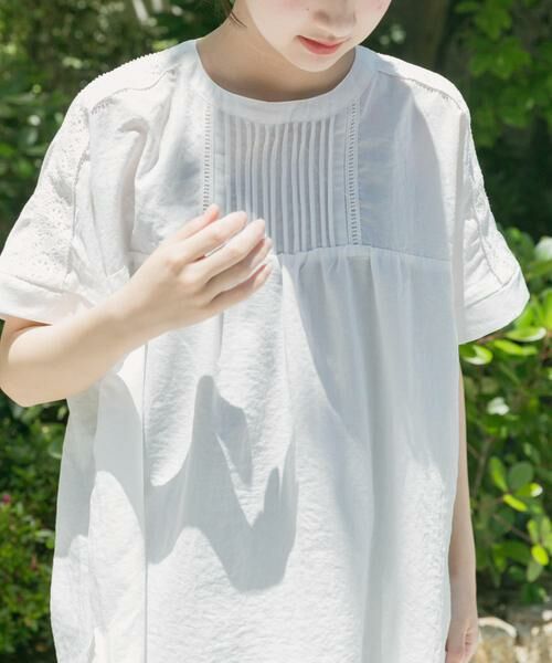 URBAN RESEARCH ITEMS / アーバンリサーチ アイテムズ シャツ・ブラウス | ピンタックレースブラウス | 詳細19