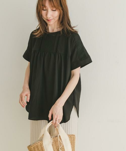 URBAN RESEARCH ITEMS / アーバンリサーチ アイテムズ シャツ・ブラウス | ピンタックレースブラウス | 詳細27