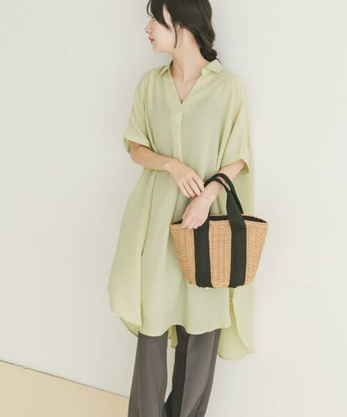 URBAN RESEARCH ITEMS / アーバンリサーチ アイテムズ チュニック | スキッパーフレンチチュニック(ミント)