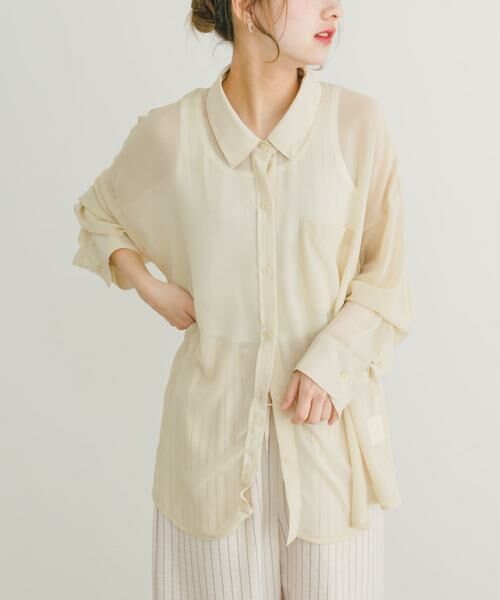 URBAN RESEARCH ITEMS / アーバンリサーチ アイテムズ シャツ・ブラウス | シアービッグシャツ | 詳細10