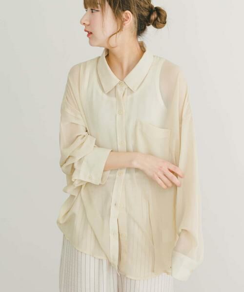 URBAN RESEARCH ITEMS / アーバンリサーチ アイテムズ シャツ・ブラウス | シアービッグシャツ | 詳細9
