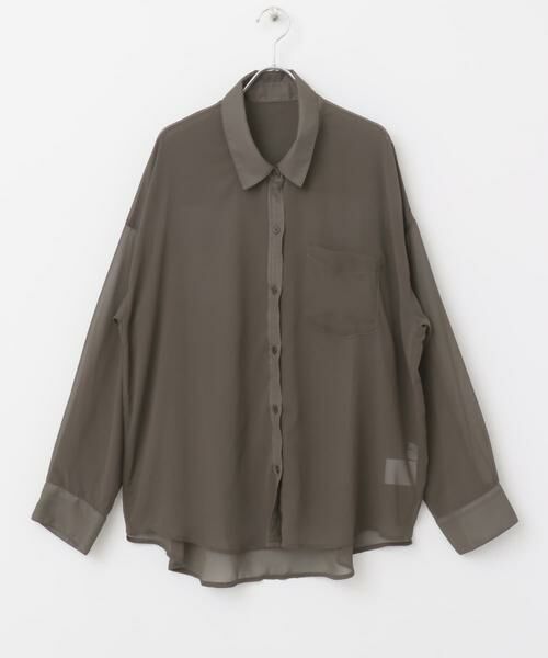 URBAN RESEARCH ITEMS / アーバンリサーチ アイテムズ シャツ・ブラウス | シアービッグシャツ | 詳細20