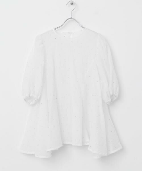 URBAN RESEARCH ITEMS / アーバンリサーチ アイテムズ シャツ・ブラウス | ラメストーンシアーブラウス | 詳細12
