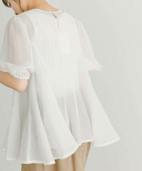 URBAN RESEARCH ITEMS / アーバンリサーチ アイテムズ シャツ・ブラウス | ラメストーンシアーブラウス | 詳細6