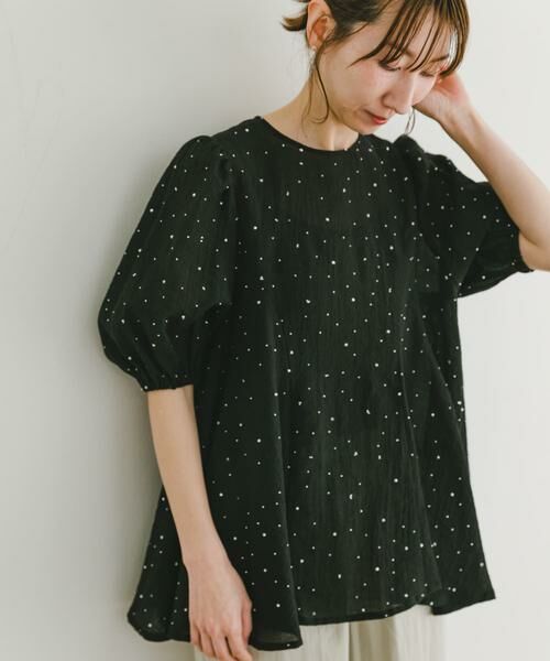 URBAN RESEARCH ITEMS / アーバンリサーチ アイテムズ シャツ・ブラウス | ラメストーンシアーブラウス | 詳細15